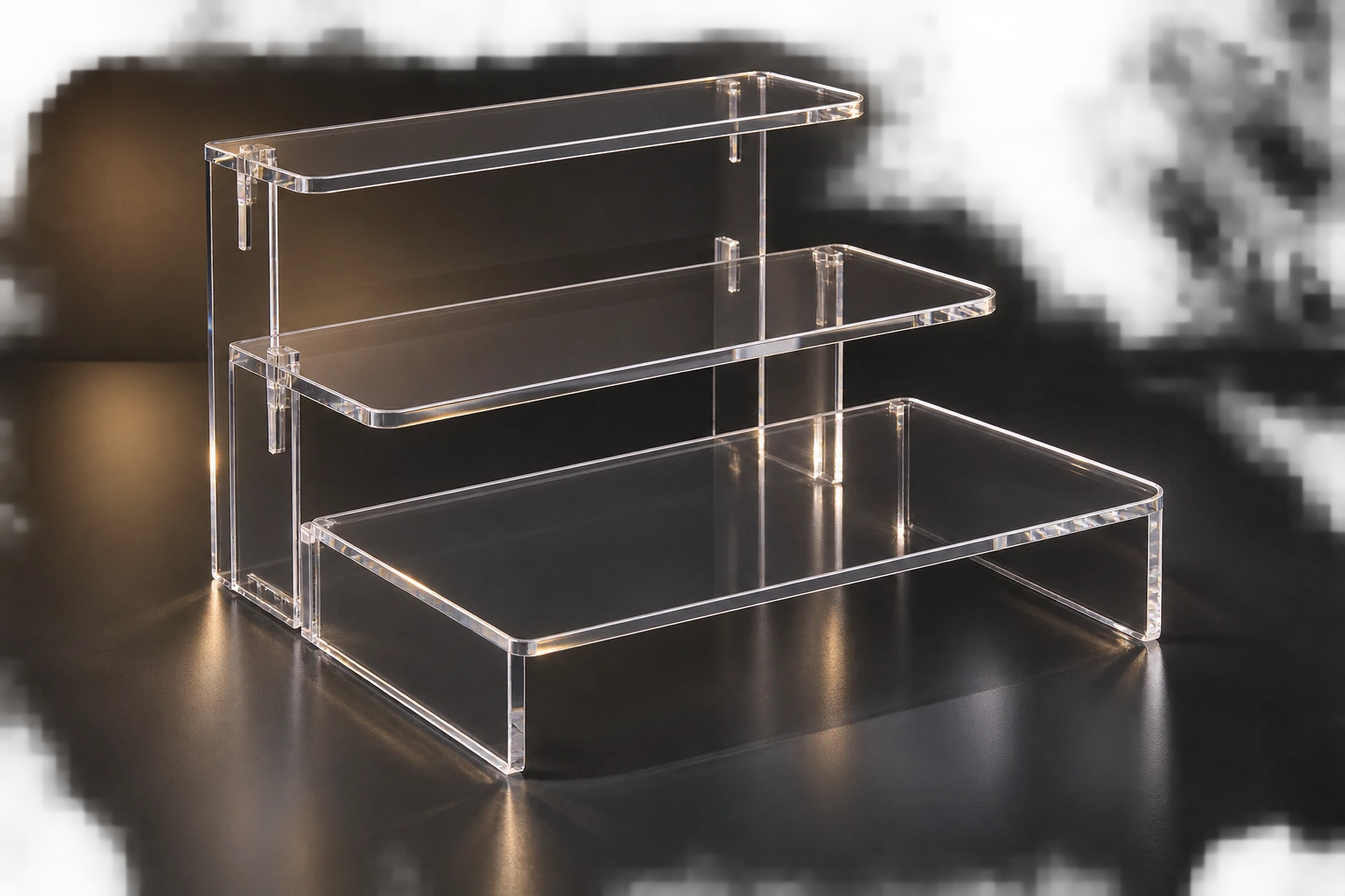 Source Canton visualisation of Modular acrylic display stand.