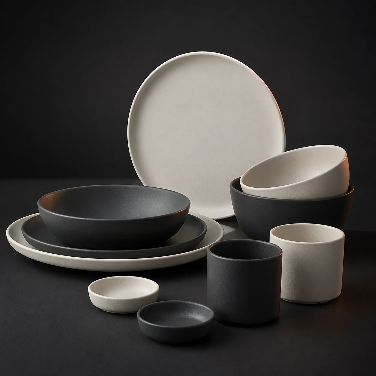 Source Canton visualisation of Commercial melamine tableware set.