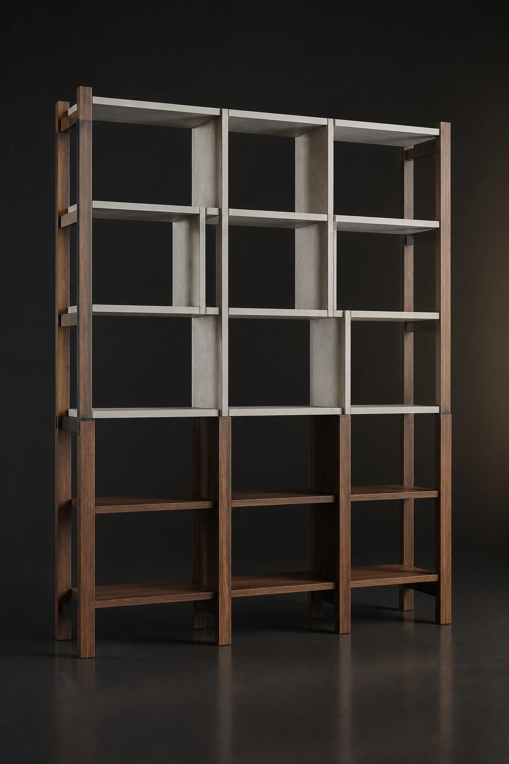 Source Canton visualisation of Two-tone open office shelving.