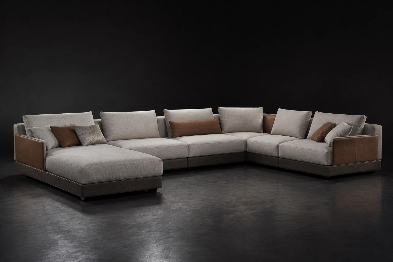 Source Canton visualisation of Large modular sectional sofa.