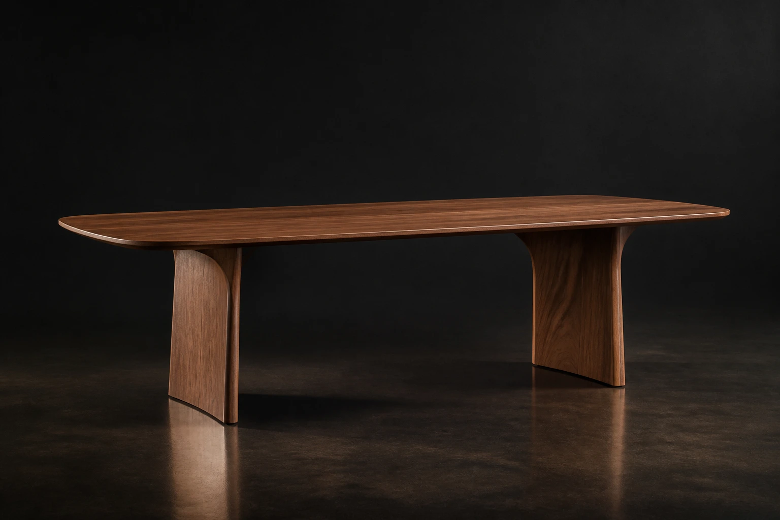 Source Canton visualisation of Walnut-veneer dining table.