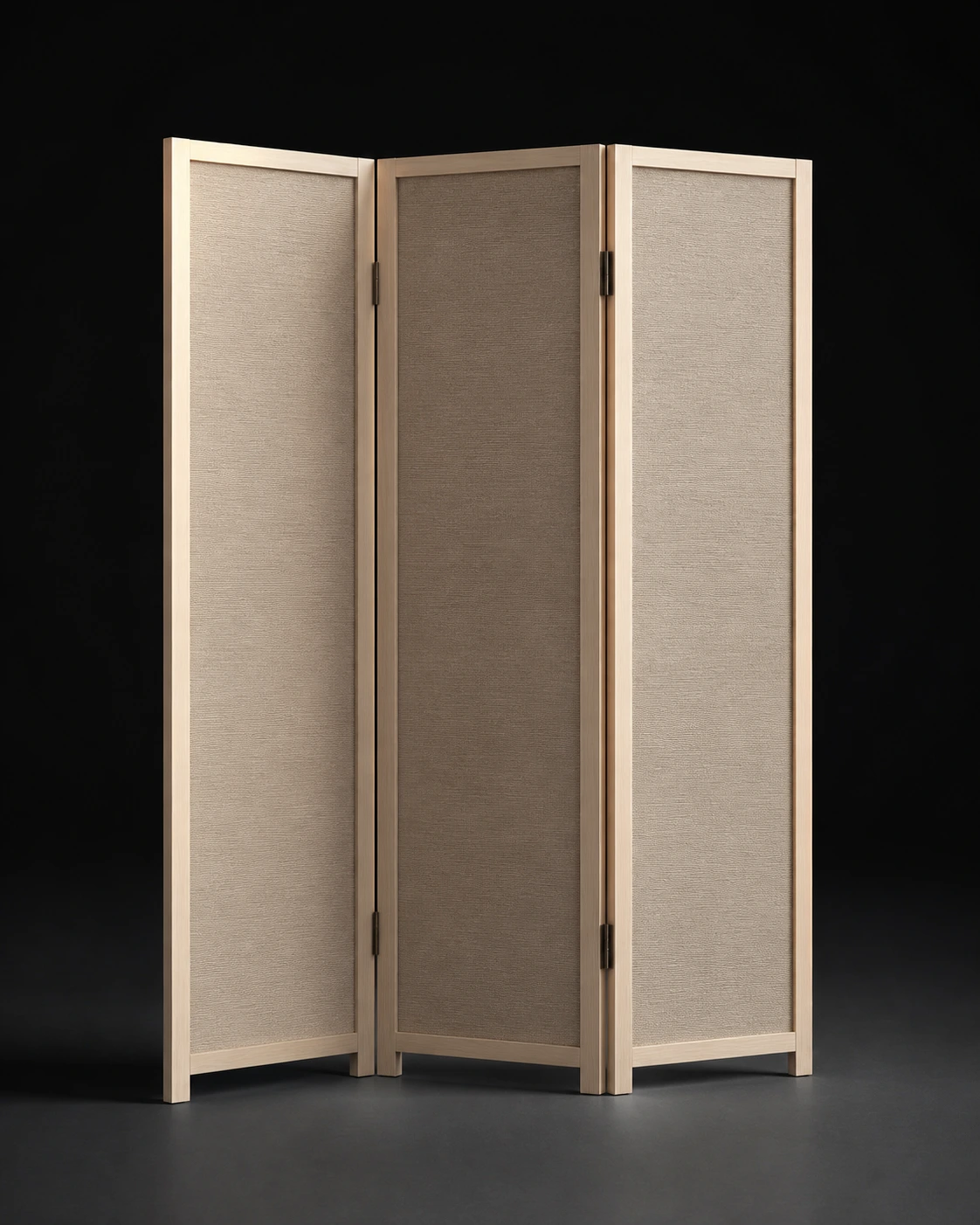 Source Canton visualisation of White-ash framed bedroom screen.