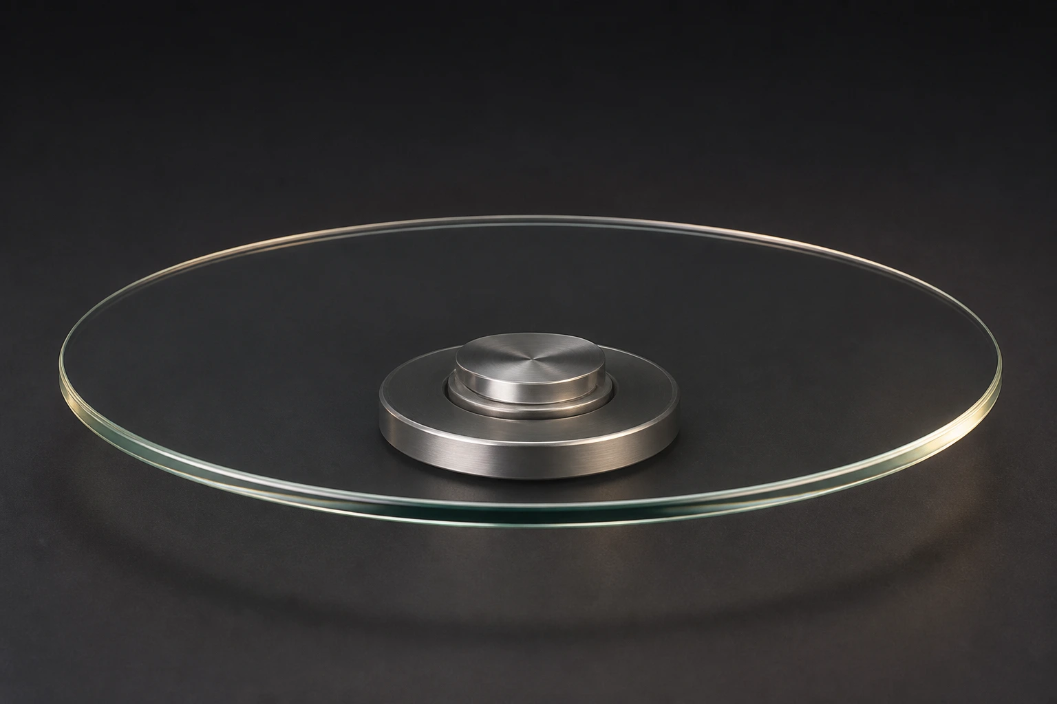 Source Canton visualisation of Glass dining table turntable.