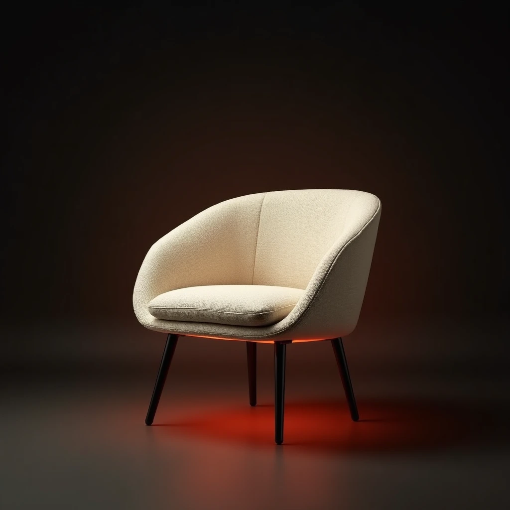 Fauteuil lounge bouclé