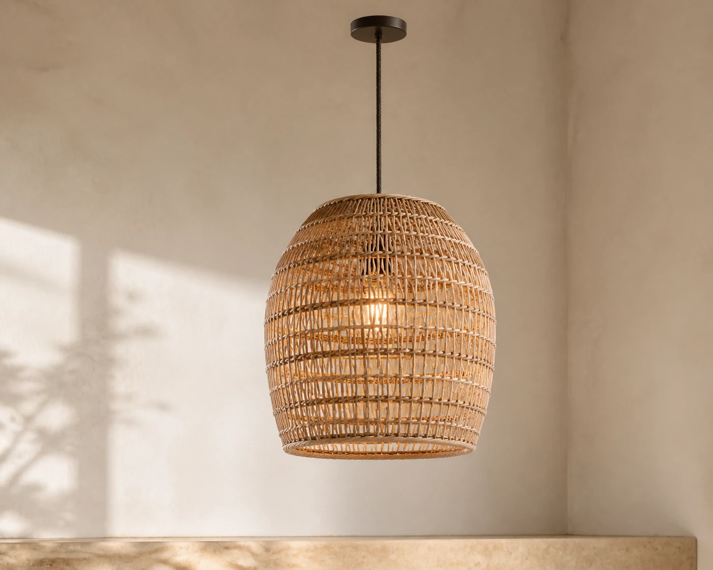 Source Canton visualisation of Handwoven rattan pendant lamp